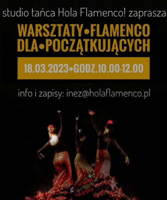 Plakat: Warsztaty dla osób początkujących 18 marca 2023 r.