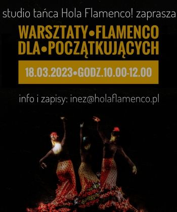 Plakat: Warsztaty dla osób początkujących 18 marca 2023 r.