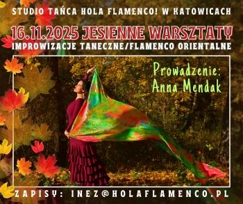 Plakat: JESIENNE WARSZTATY TAŃCA Z ANNĄ MENDAK 16.11.2025