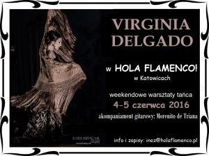 Plakat: Warsztaty weekendowe z Virginią Delgado 4-5 czerwca 2016 r.