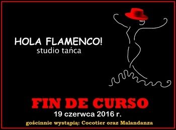 Plakat: Fin de curso 19 czerwca 2016 r.