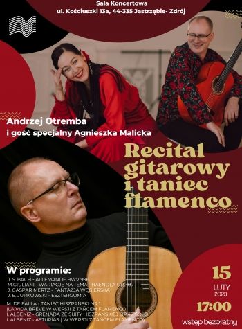 Plakat: Recital gitarowy z tańcem flamenco