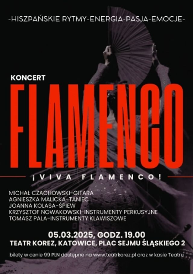 Plakat: KONCERT FLAMENCO 05.03.2025 godz. 19.00