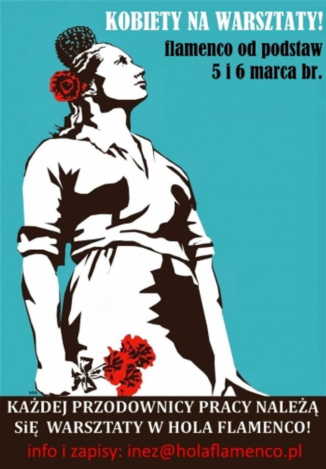 Plakat: Flamenco od podstaw - weekendowe warsztaty 5 i 6 marca br.