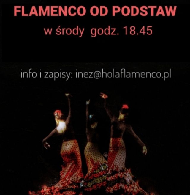 Plakat: Taniec flamenco od podstaw - nowy semestr
