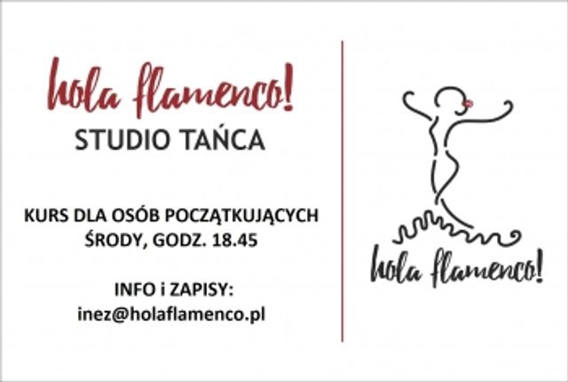 Plakat: OD PAŹDZIERNIKA !! KURS FLAMENCO DLA OSÓB POCZĄTKUJĄCYCH