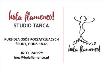 Plakat: OD PAŹDZIERNIKA !! KURS FLAMENCO DLA OSÓB POCZĄTKUJĄCYCH