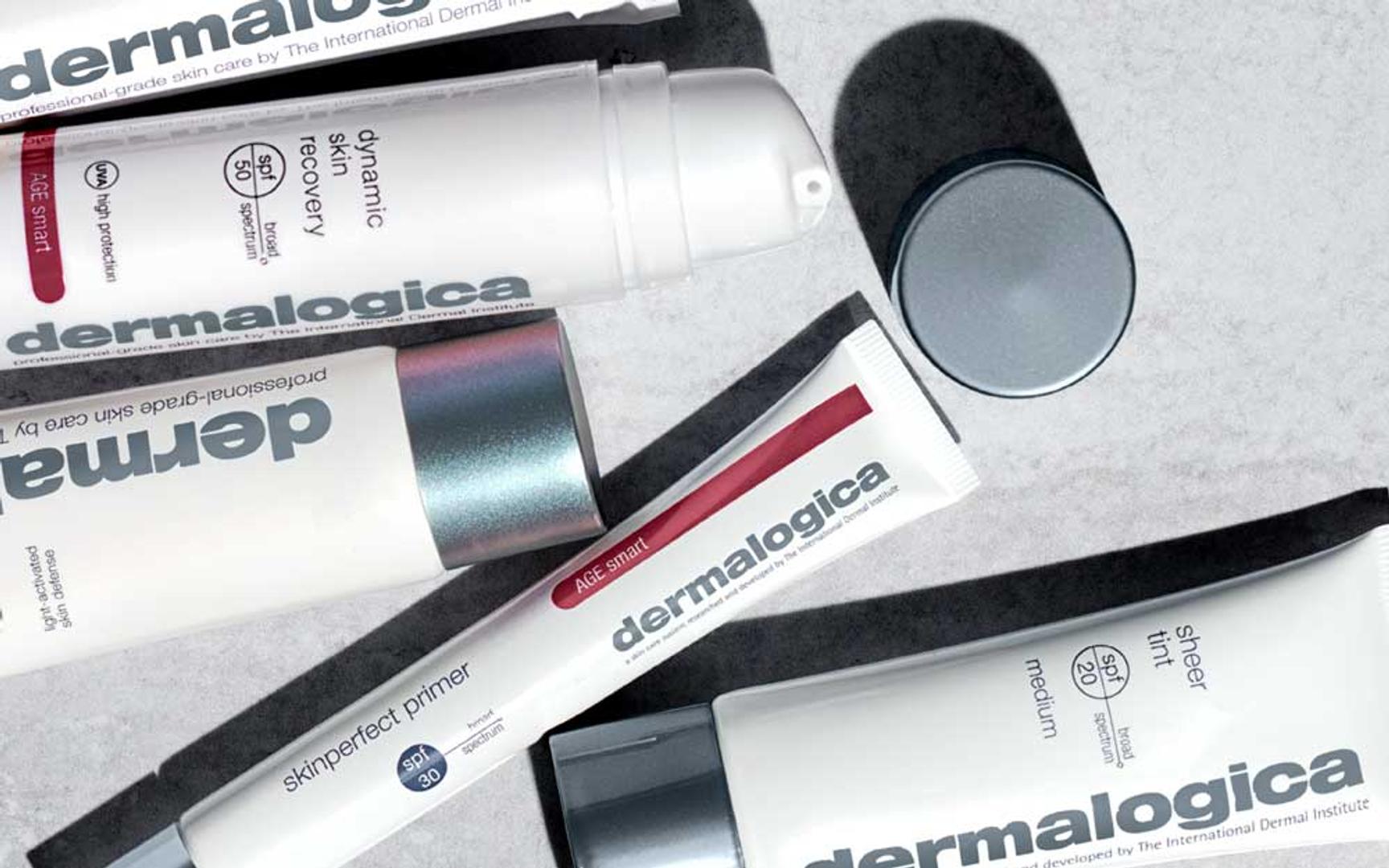 Bilde av flere Dermalogica hudprodukter.