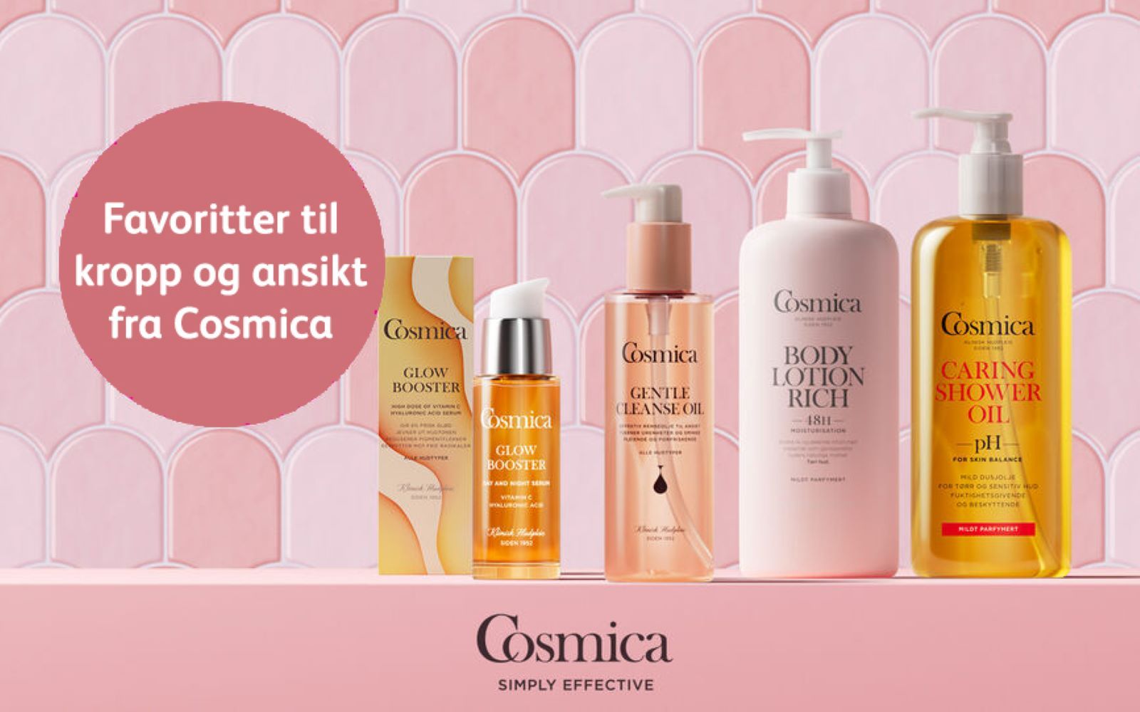 Favoritter til kropp og ansikt fra Cosmica