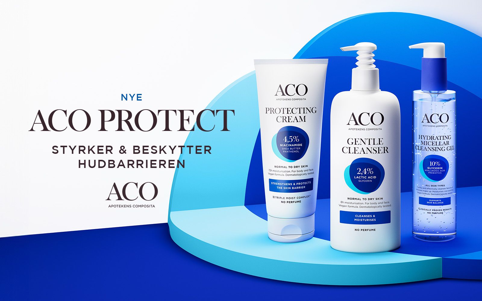 Tre hverdagshelter fra ACO Protect – alt du trenger for en sunn hud