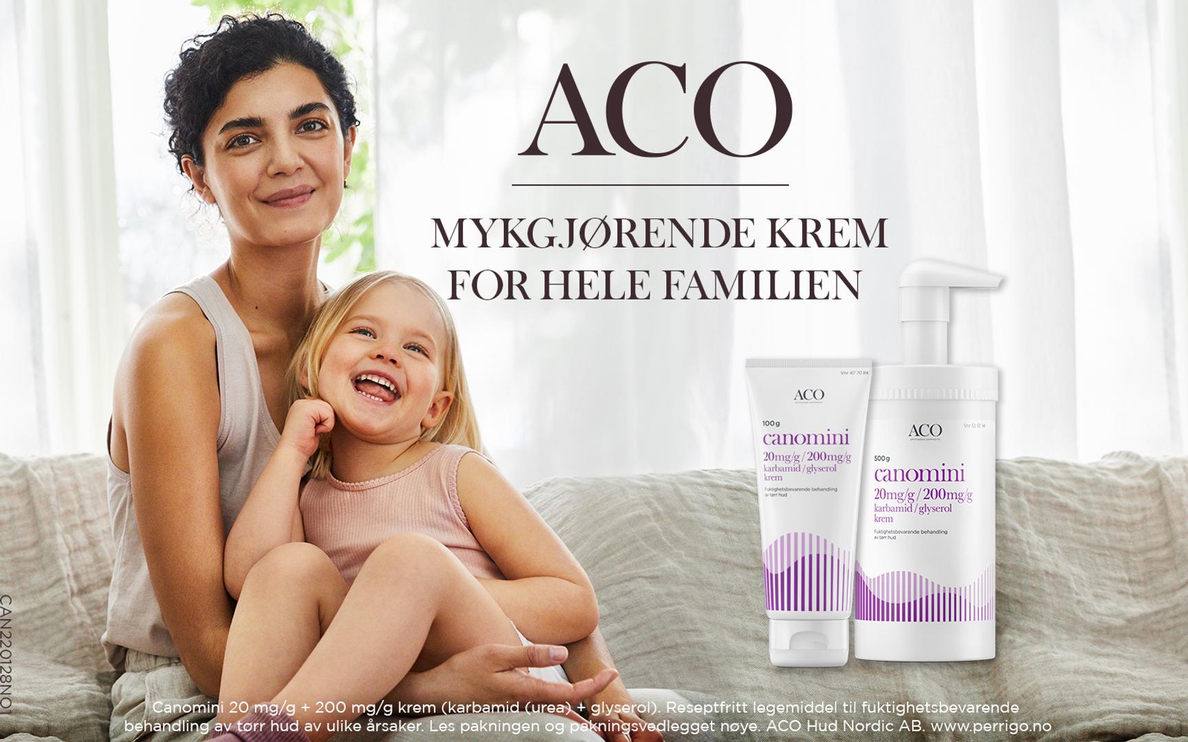 Reklamebilde Mor og barn med krem