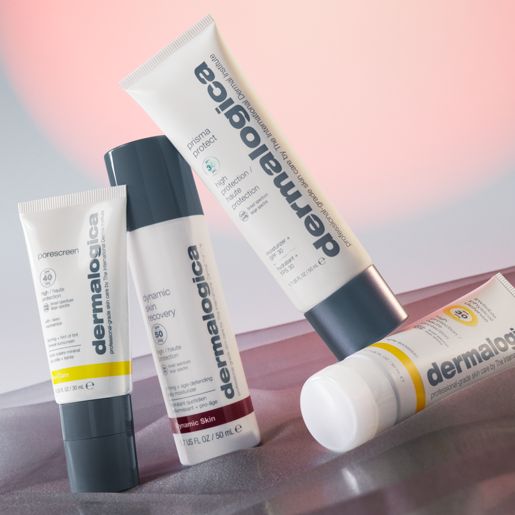 Bilde av flere Dermalogica hudprodukter.