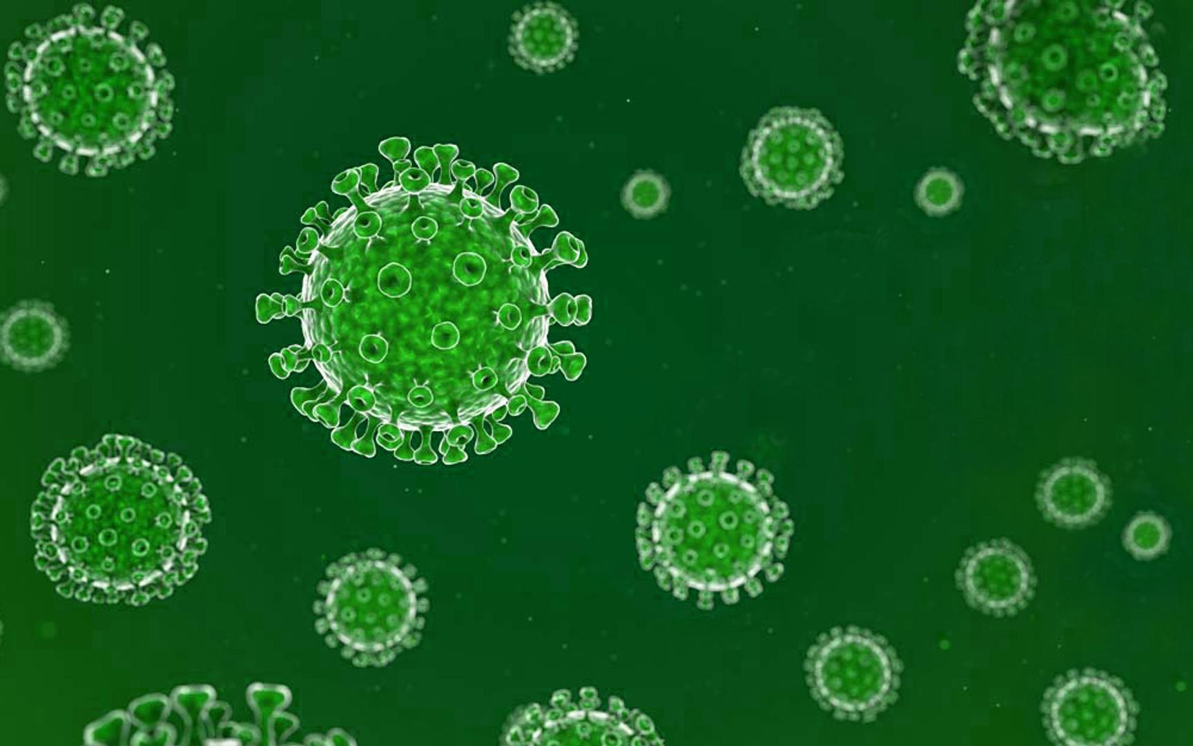 Illustrasjon av koronaviruset (SARS-CoV-2)