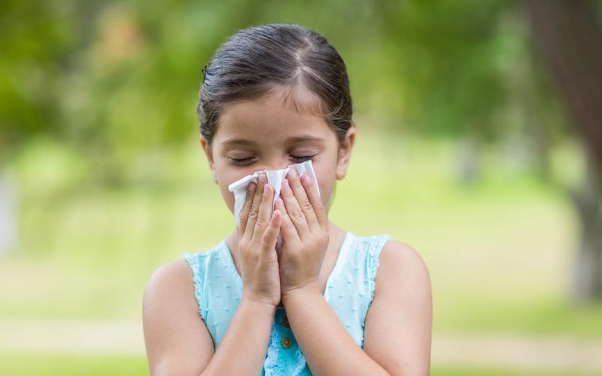 Pike som tørker nesen