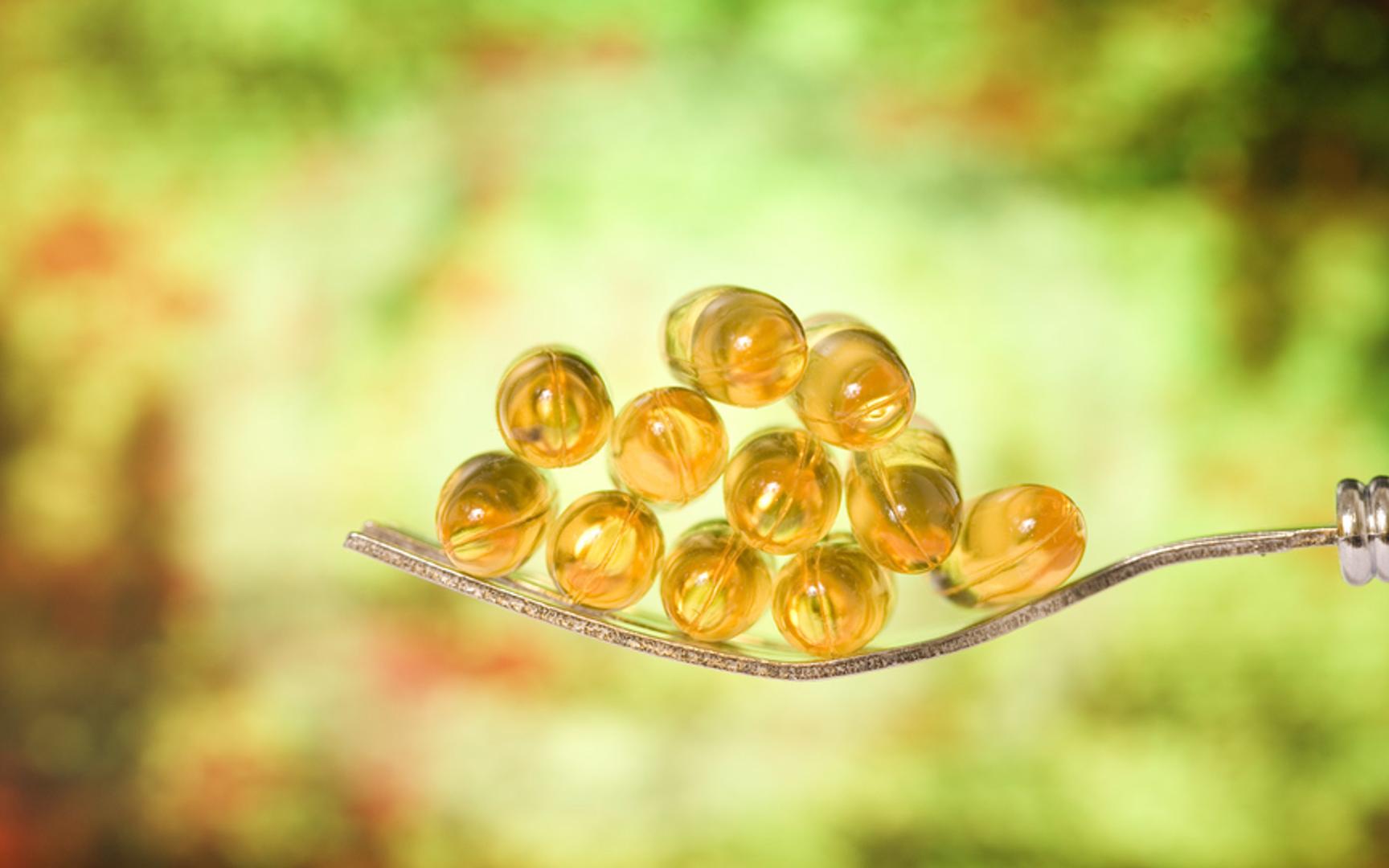 Bilde av vitamin E-kapsler