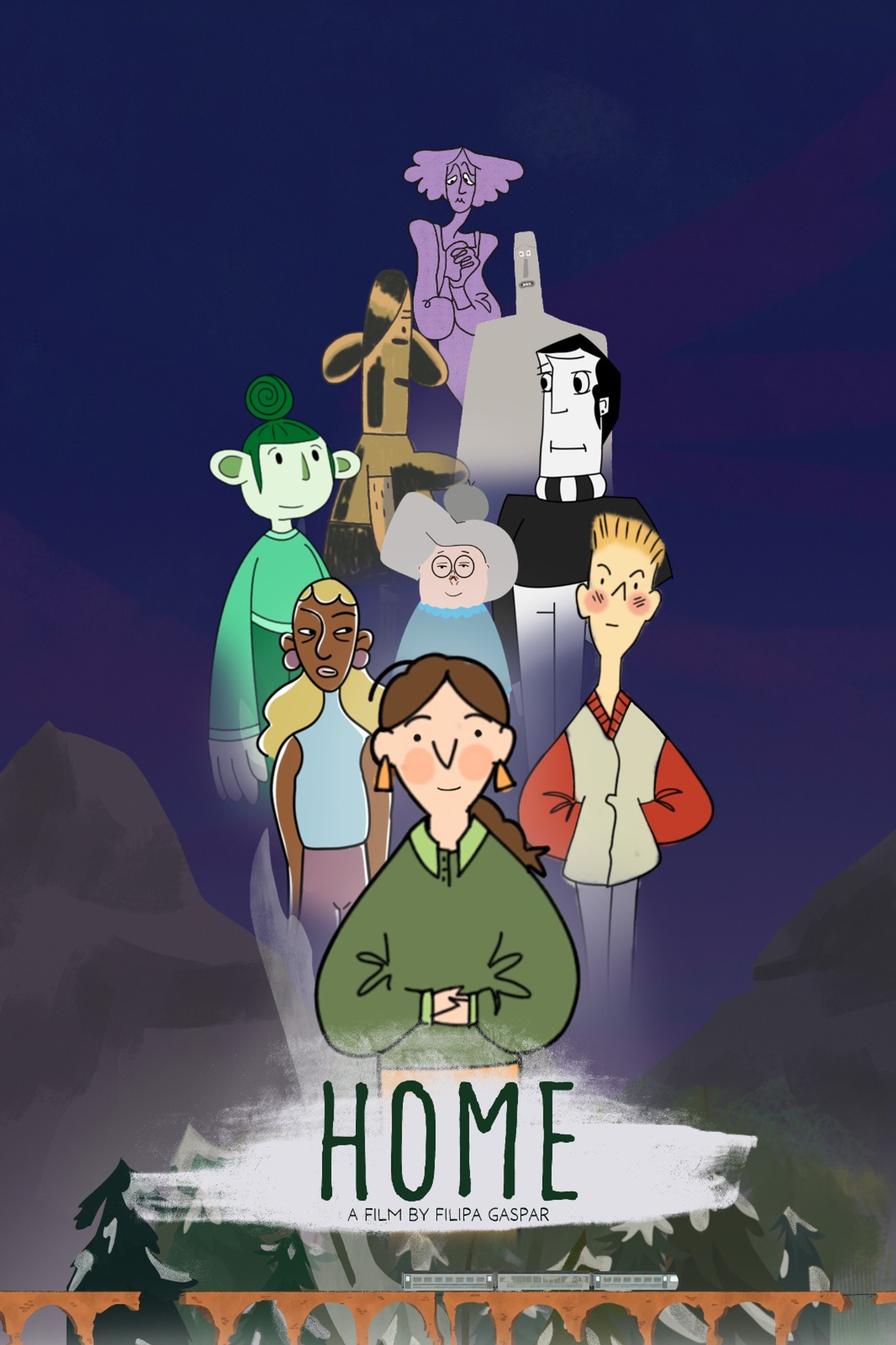 film poster showing multiple characters
