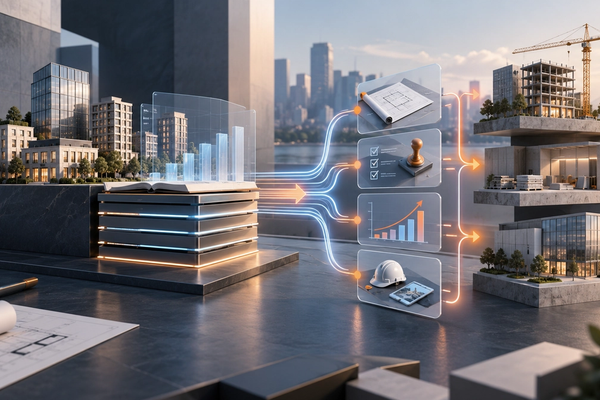 A real estate portfolio data ledger connecting accounting records to specialized CapEx project workflows.