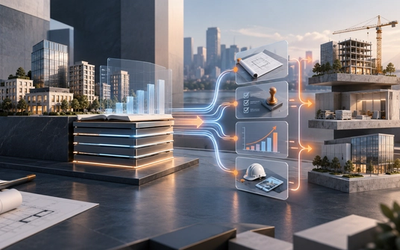 A real estate portfolio data ledger connecting accounting records to specialized CapEx project workflows.
