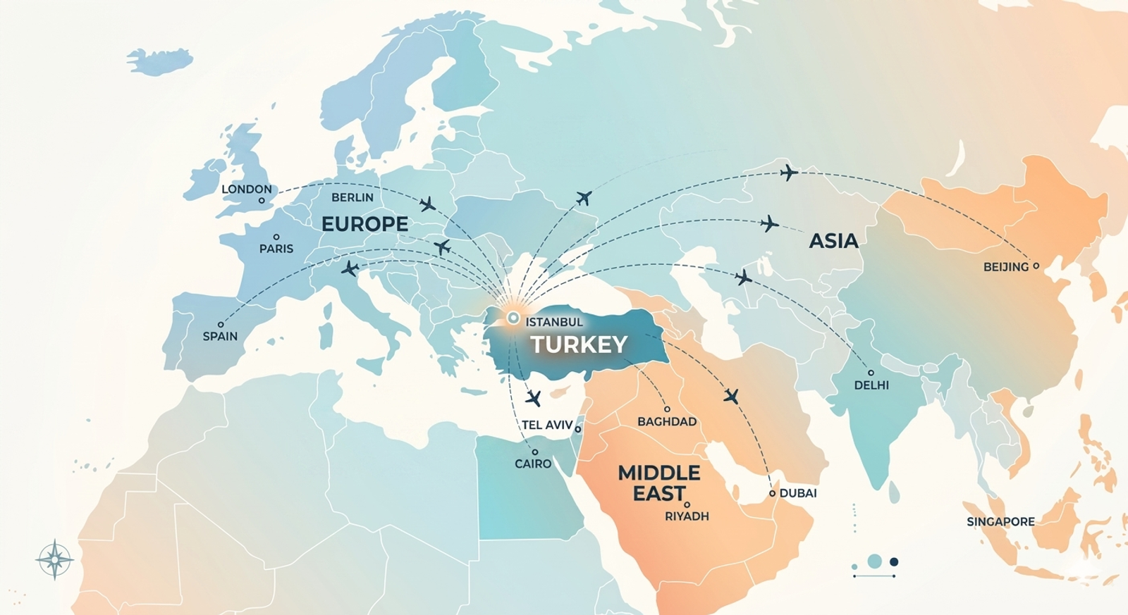 Turkey’s location and travel connections make it accessible for patients from many parts of the world.