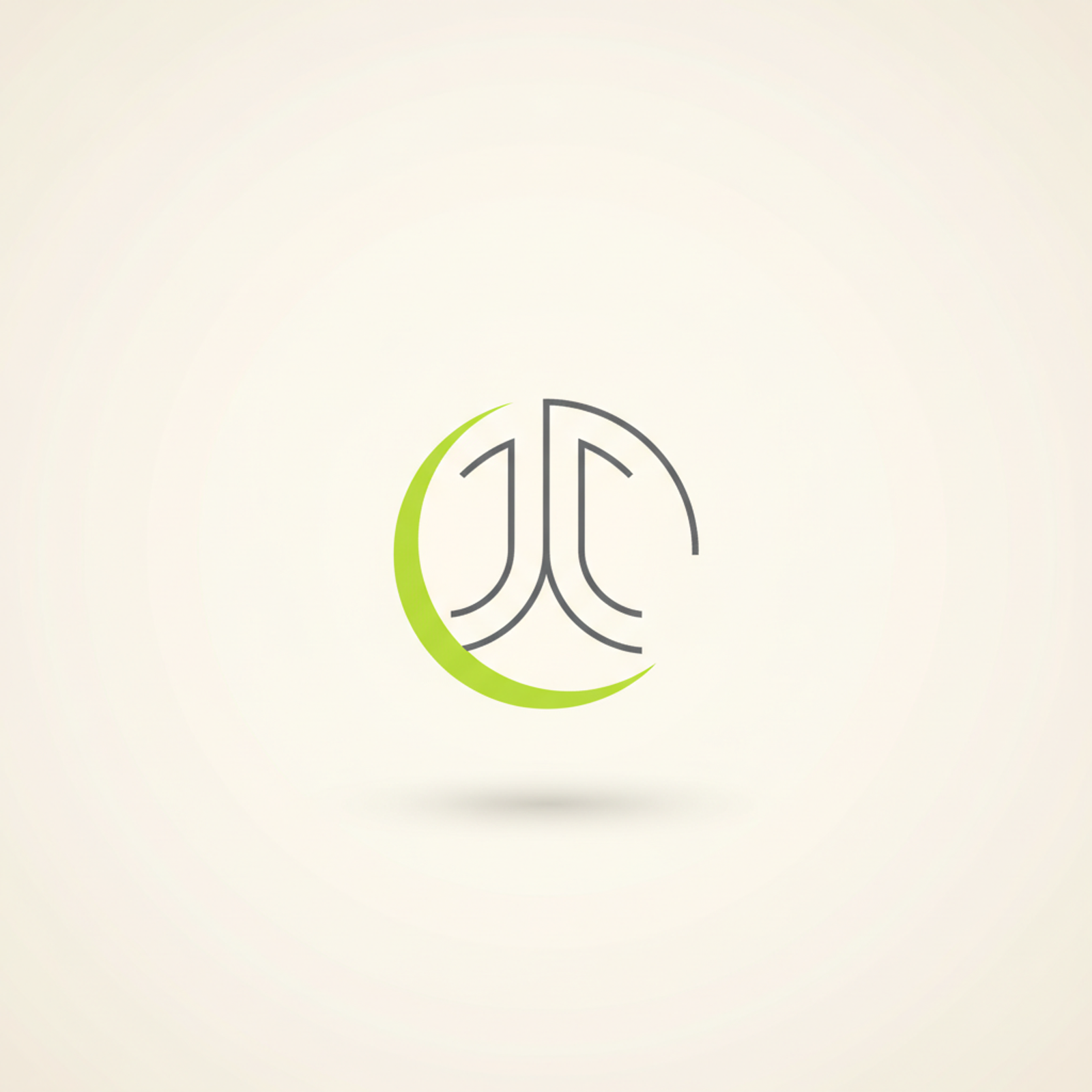 A single, elegant, abstract geometric symbol composed of clean lines and subtle curves, symbolizing focus and distilled meaning.