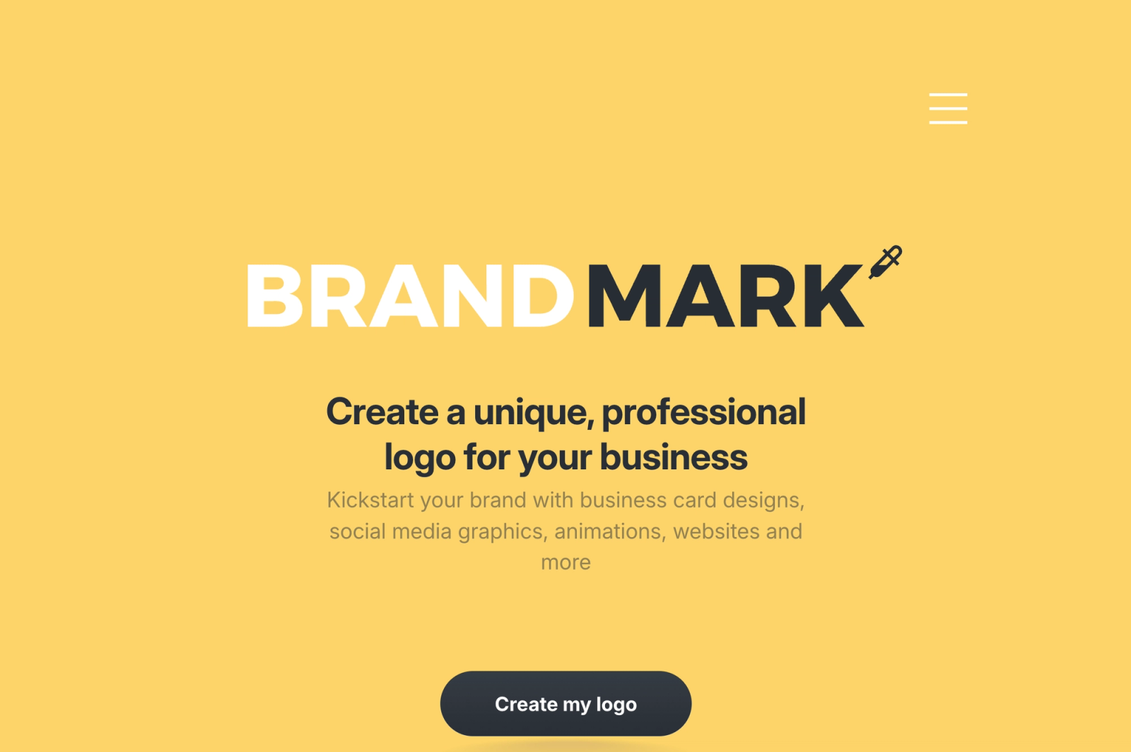 Brandmark logo maker website