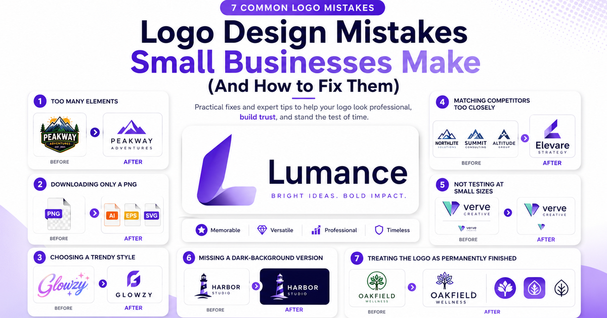 7 logo design mistakes small businesses make