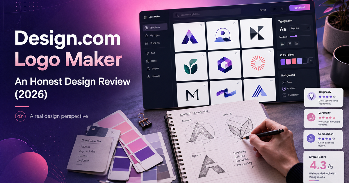 Design.com Logo Maker Review 2026: Design Quality, Pricing, and Licensing