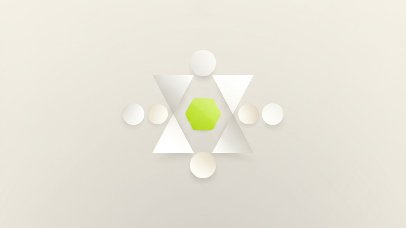 Abstract geometric shapes representing a minimalist logo design.