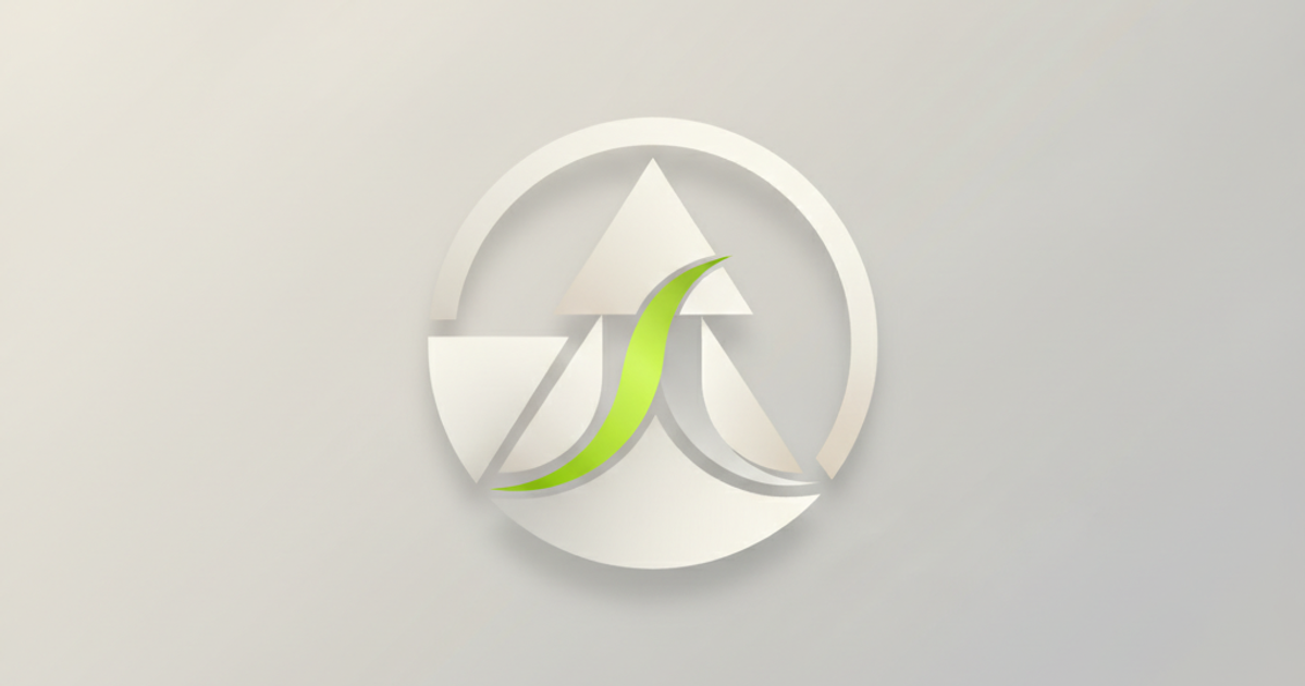Abstract shapes forming a recognizable brand symbol.