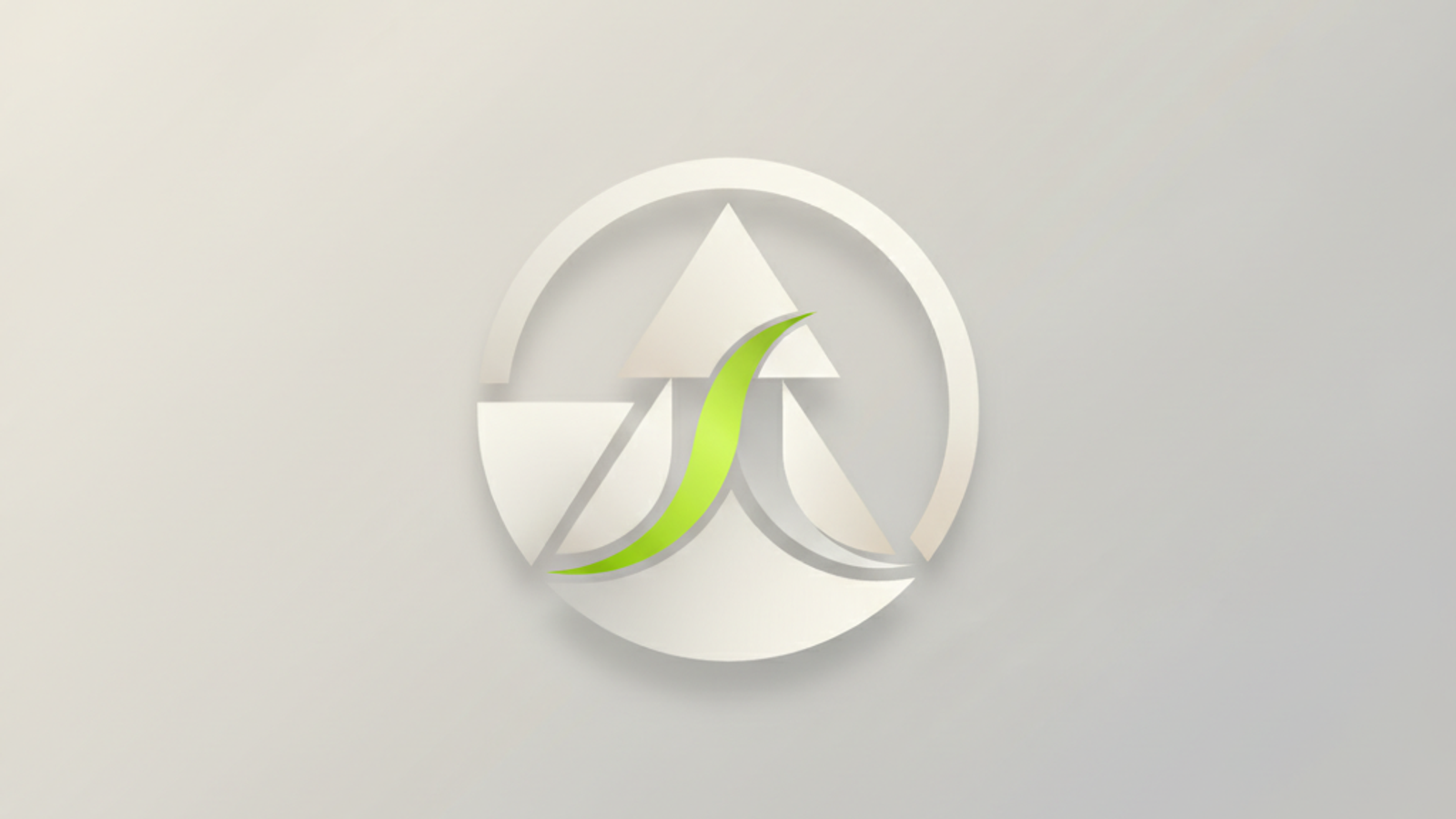 Abstract shapes forming a recognizable brand symbol.