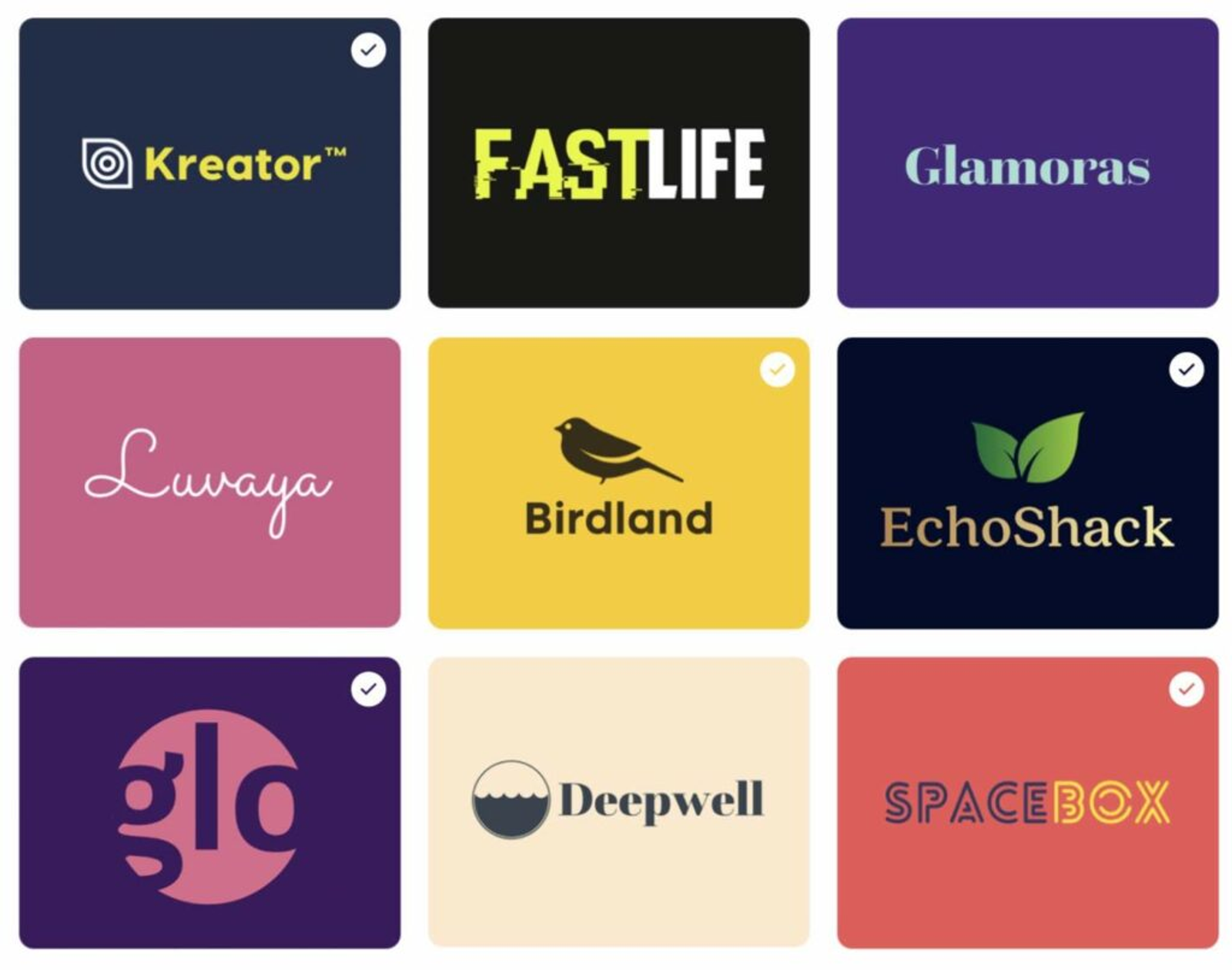 Looka generated logos