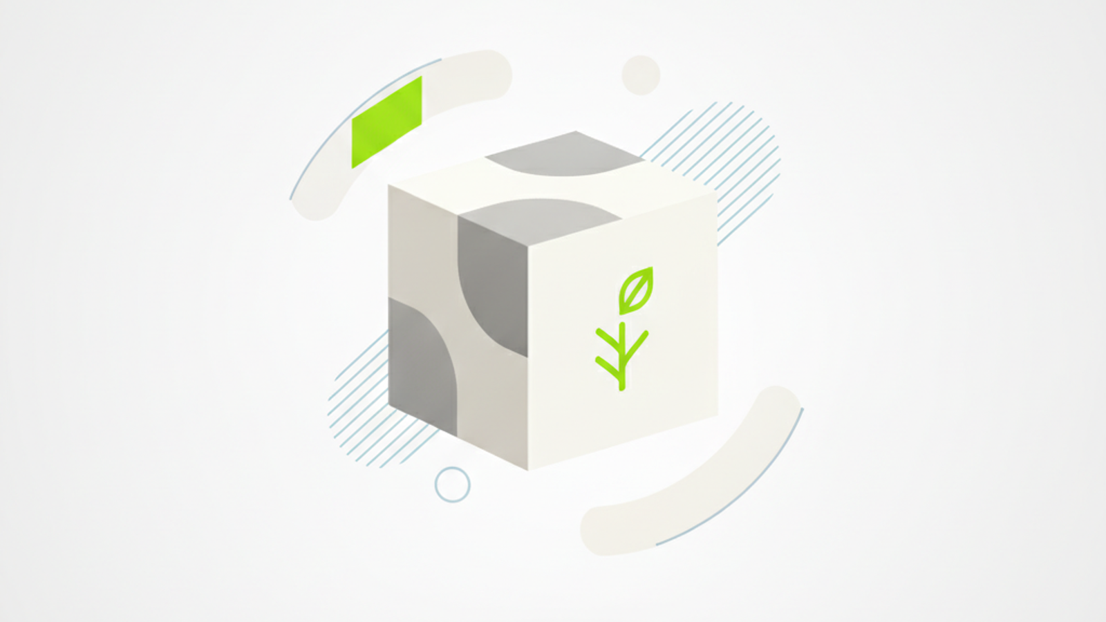 Stylized product box with a logo, representing effective brand packaging.