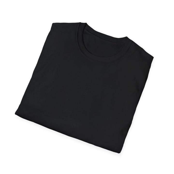 Folded black custom t-shirt