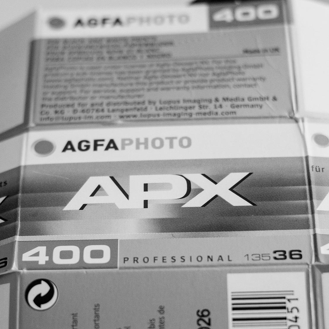 Agfa APX 400 Film Box.