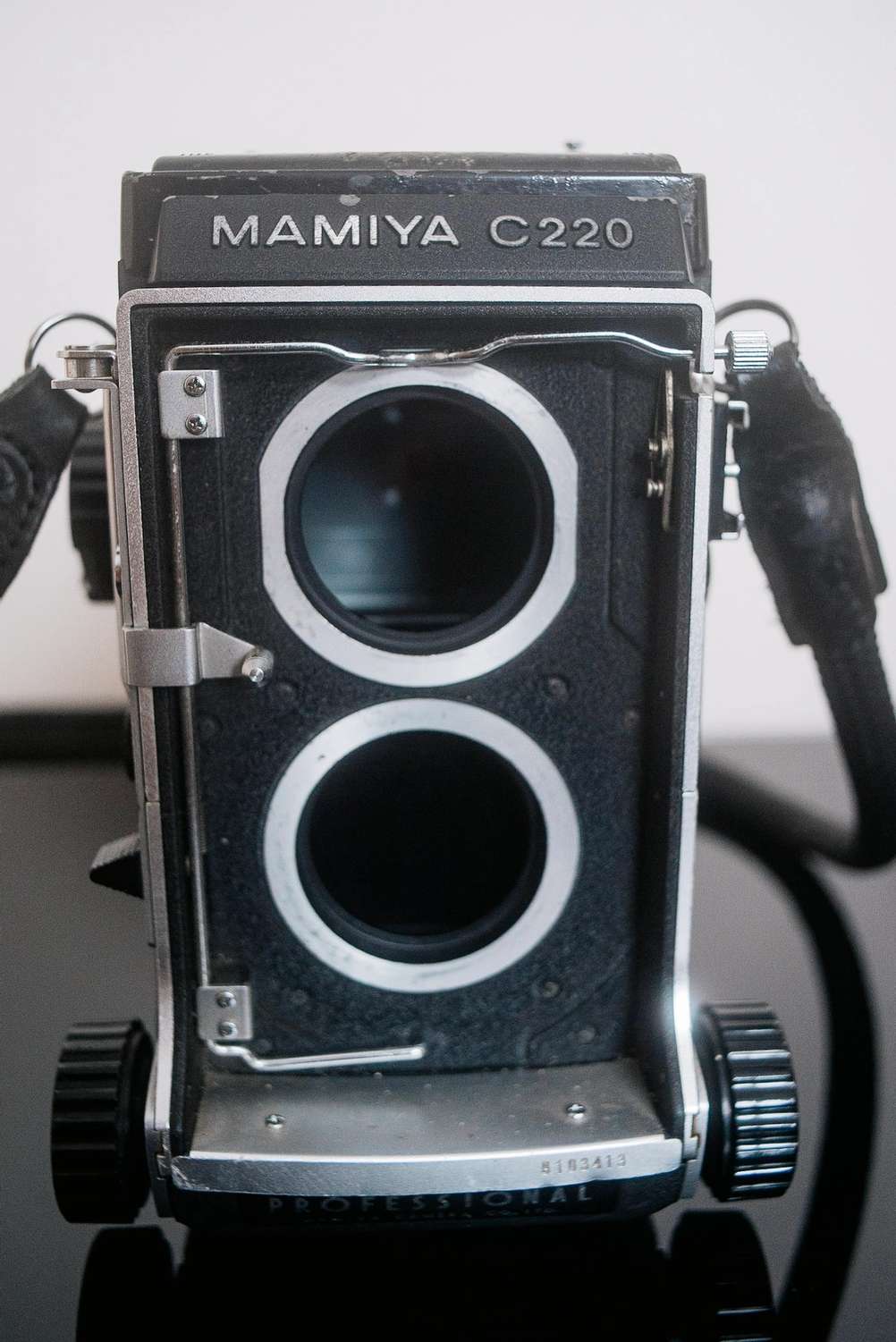 Mamiya C220 camera.