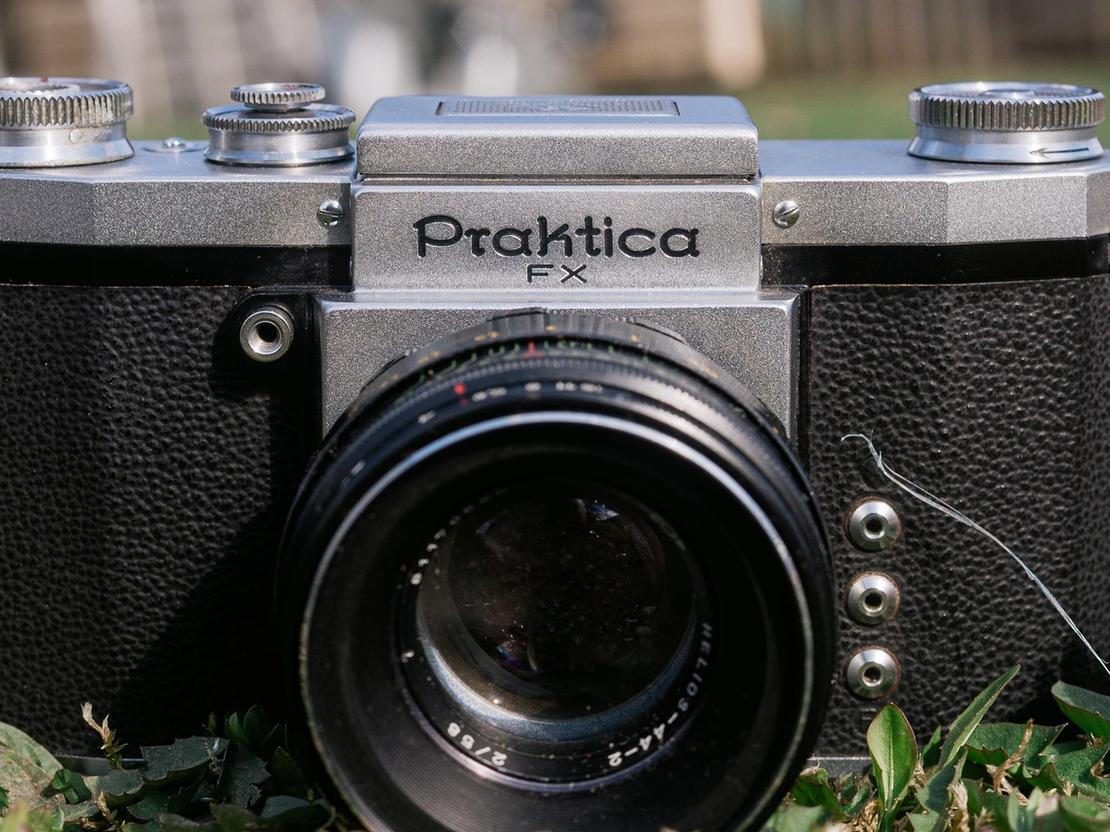 Photo of Praktica FX film camera.