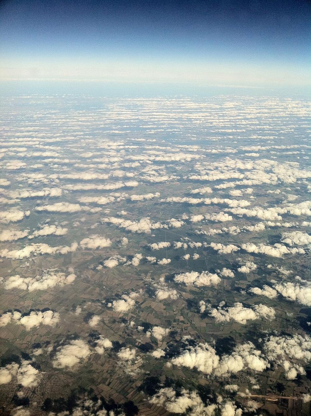 Photo taken from a plane.