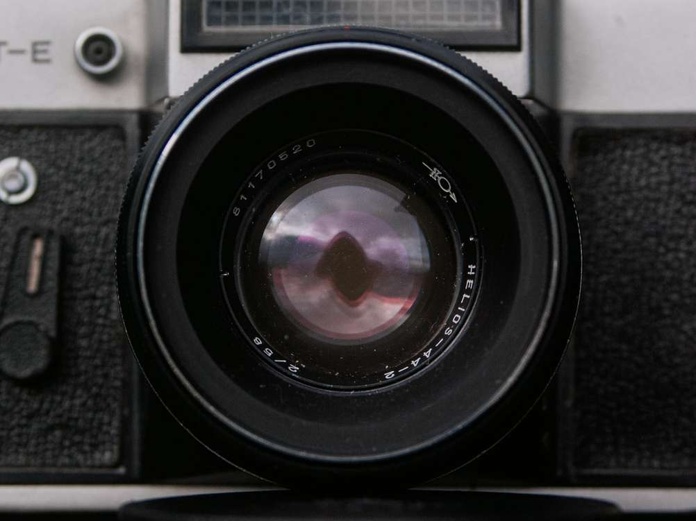 Front of the Helios-44-2 lens.