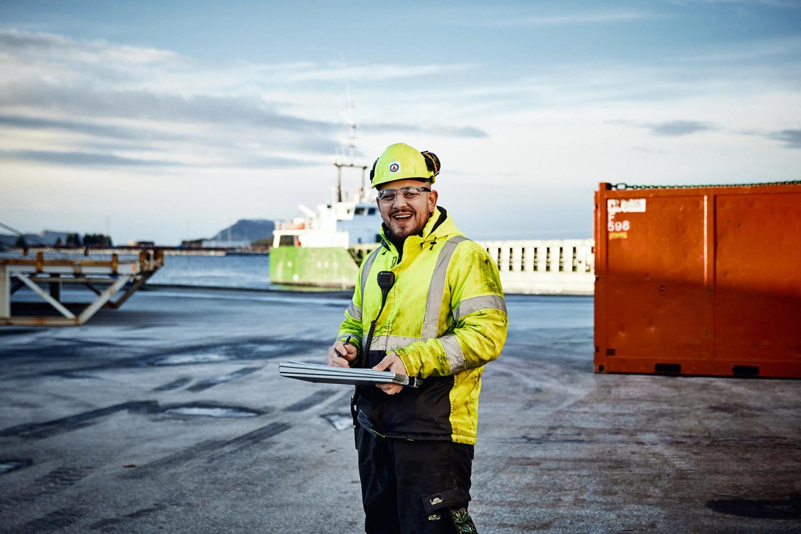 Arbeider på Fjord Base