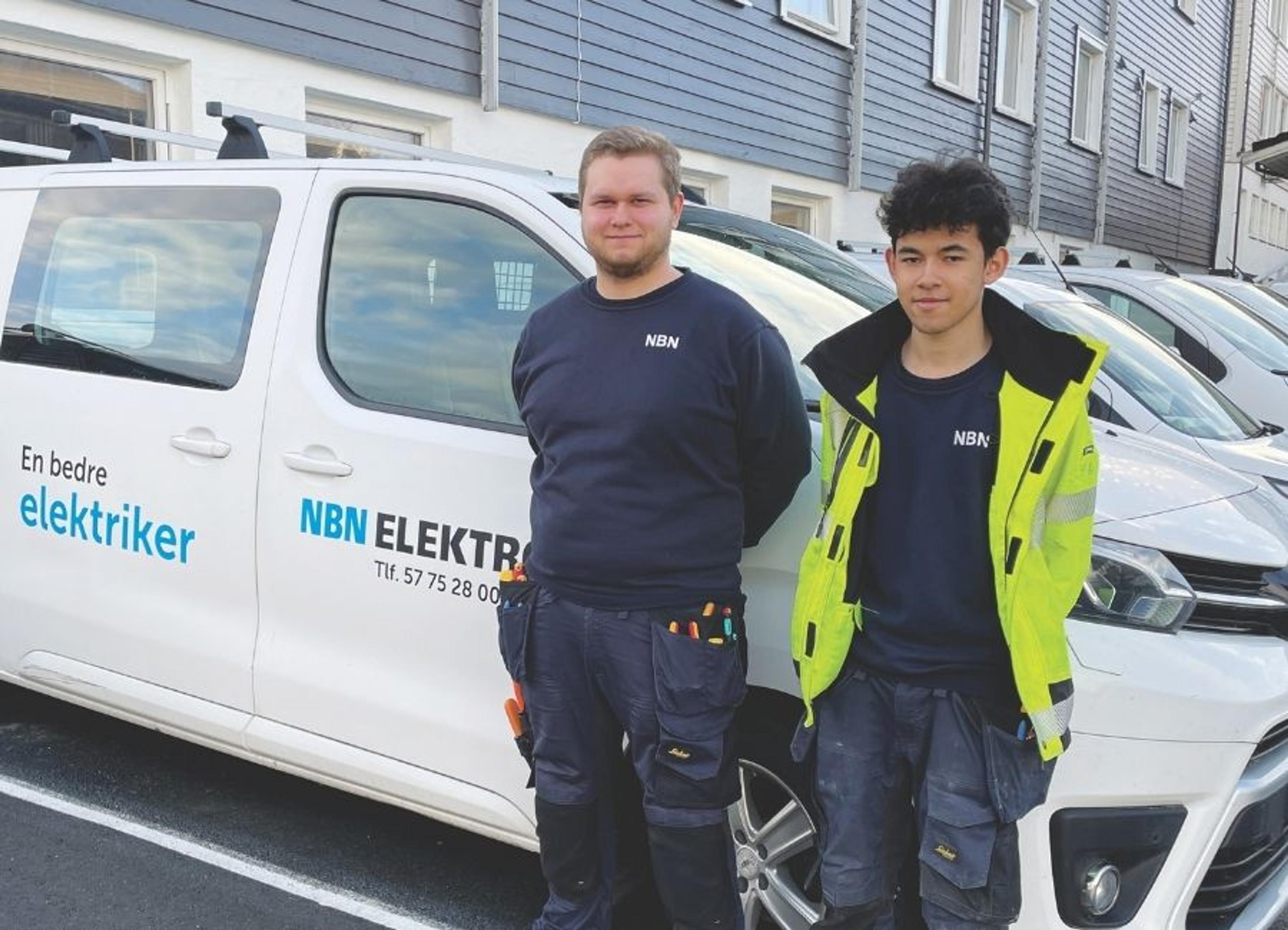 NBN Elektro satser og skal produsere de beste industrielektrolærlingene i landet. Markus Brendø og Sebastian Banjong Liset er med på satsingen.