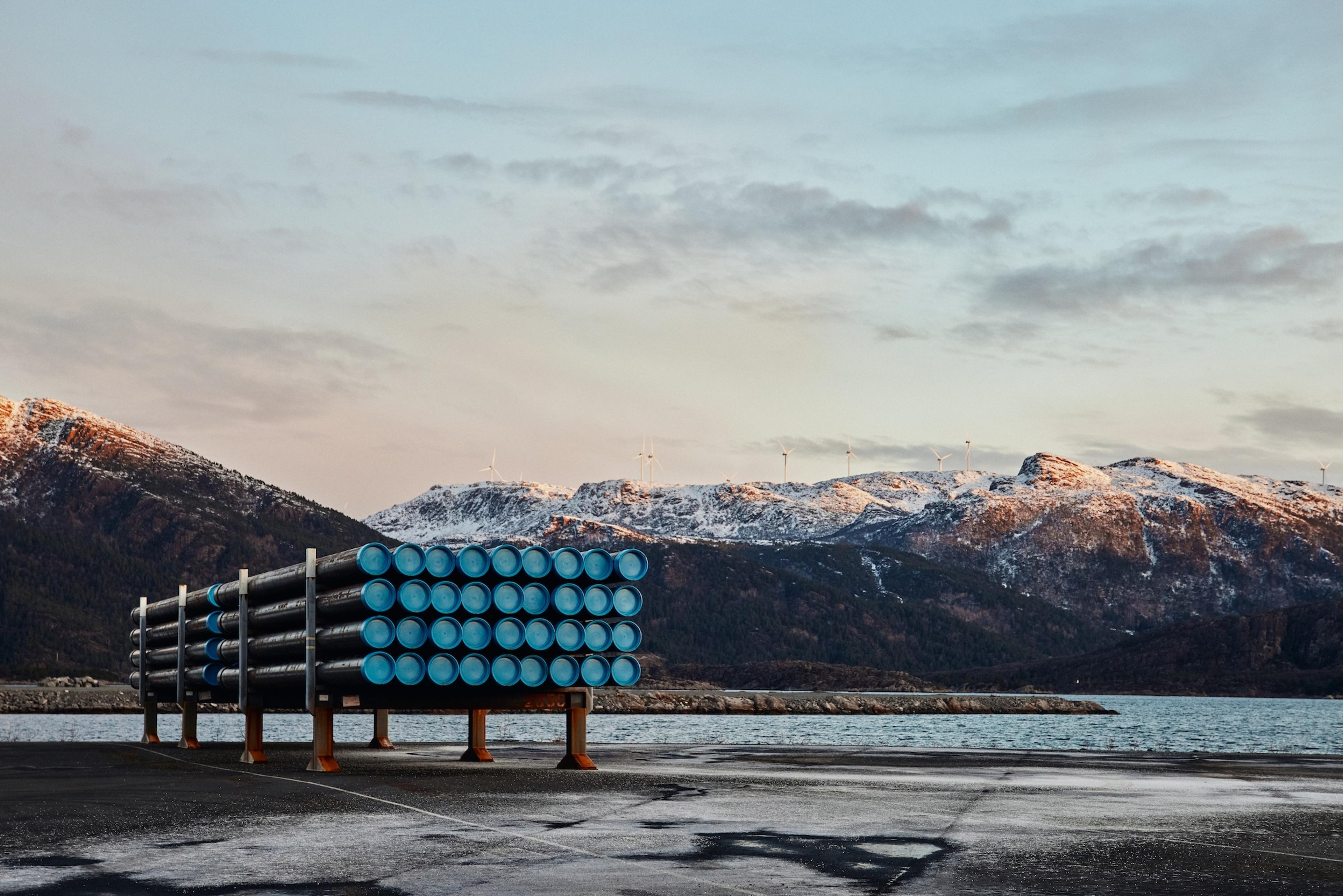 Fjord Base var tidlig ute med innovasjon på håndtering av rør i bukkesett. Foto: Emil Rasmussen