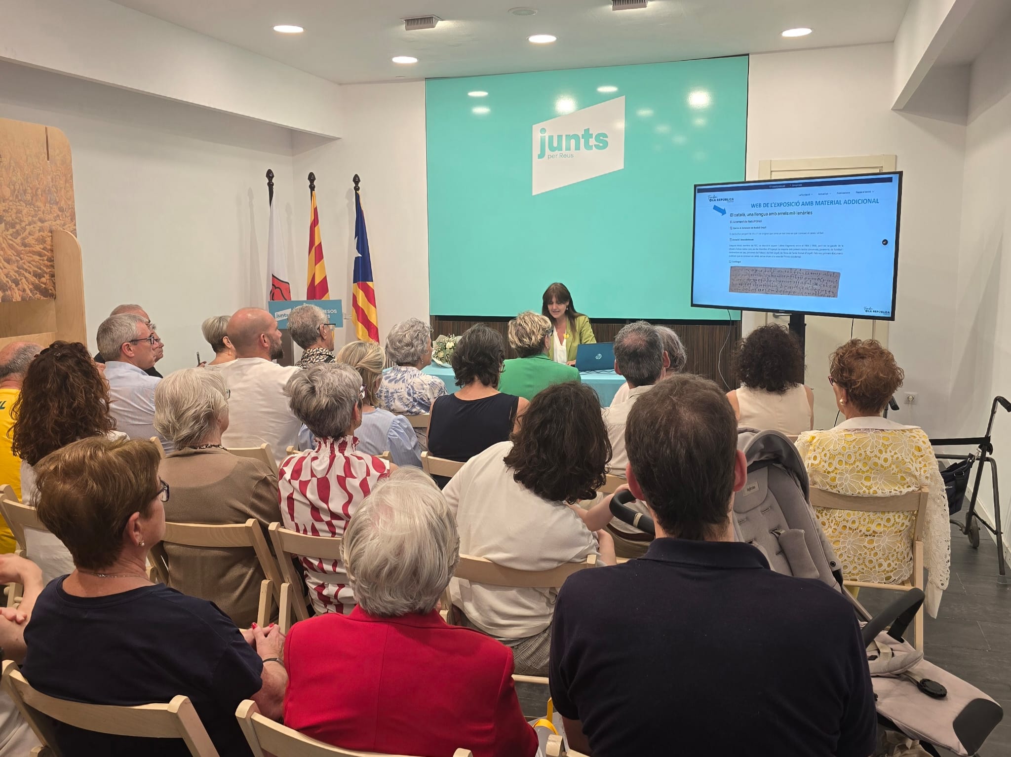Inauguració a Reus de l’exposició “Som el que parlem, i fa mil anys que ho fem en català”