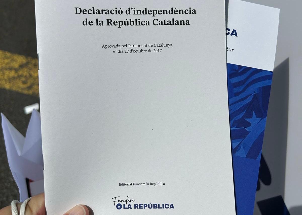 La Fundació Fundem la República edita la Declaració d’Independència aprovada el 27 d’octubre de 2017 al Parlament de Catalunya