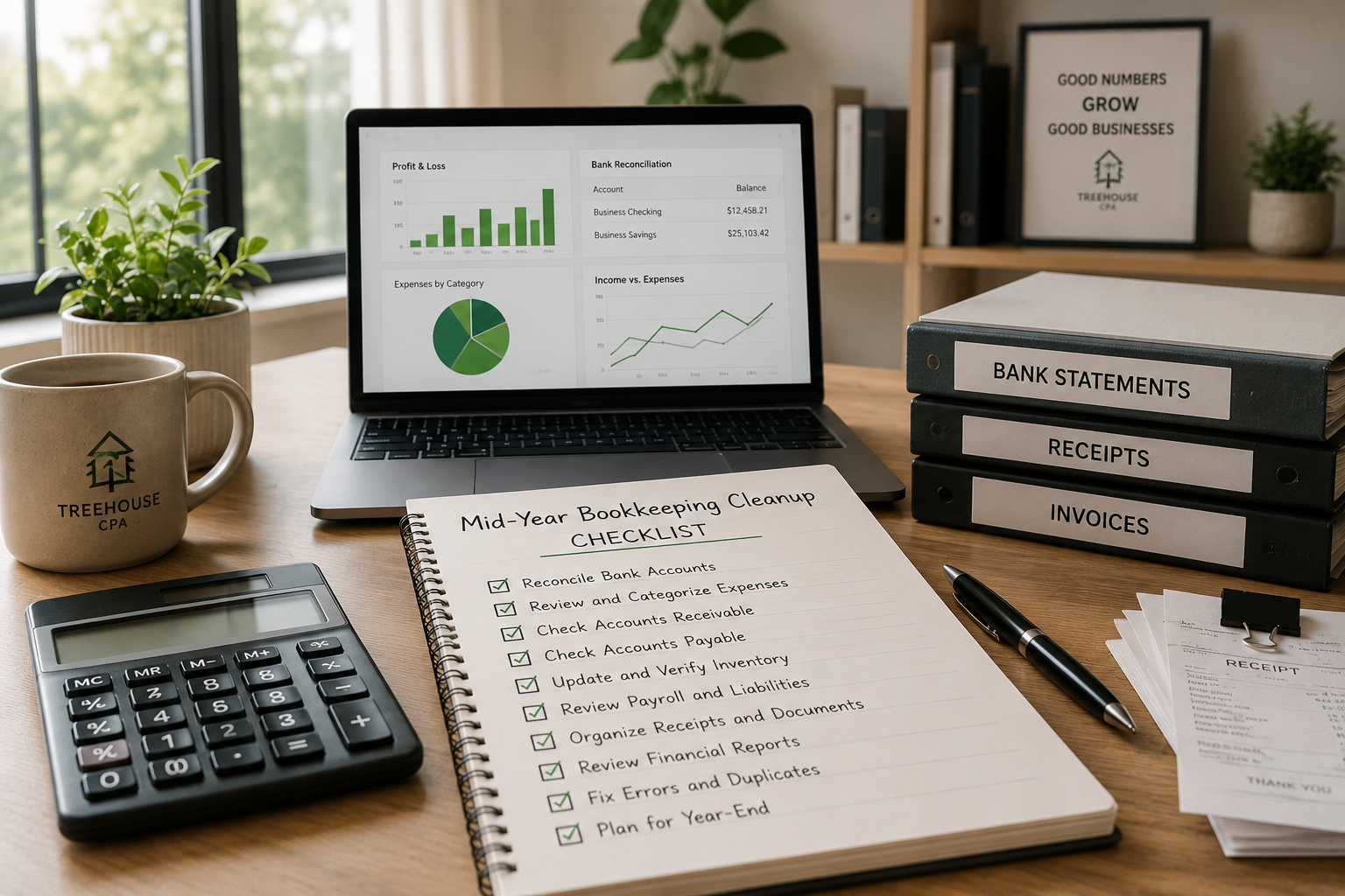 Mid-Year Bookkeeping Cleanup Checklist for Small Business Owners