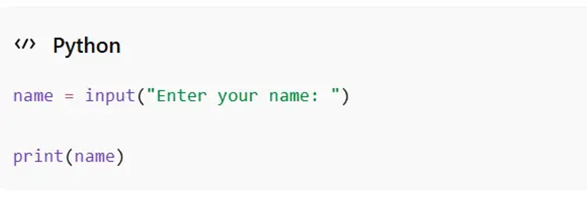 Basic inputs