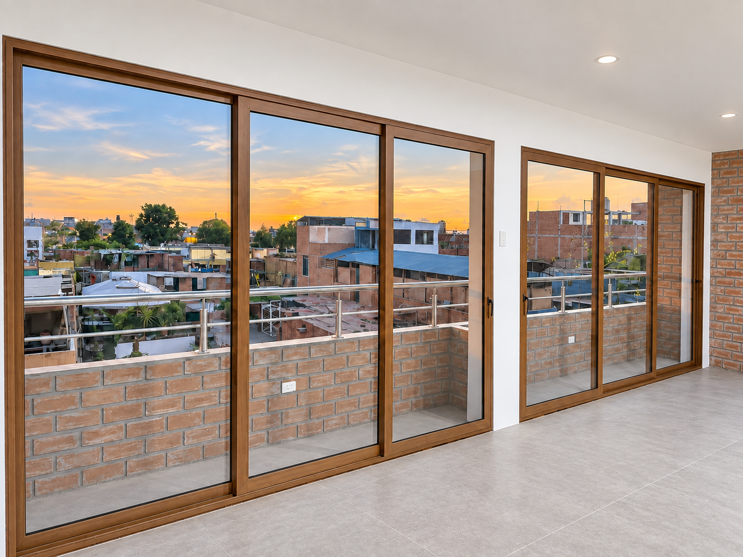 Ventana de aluminio Serie 80