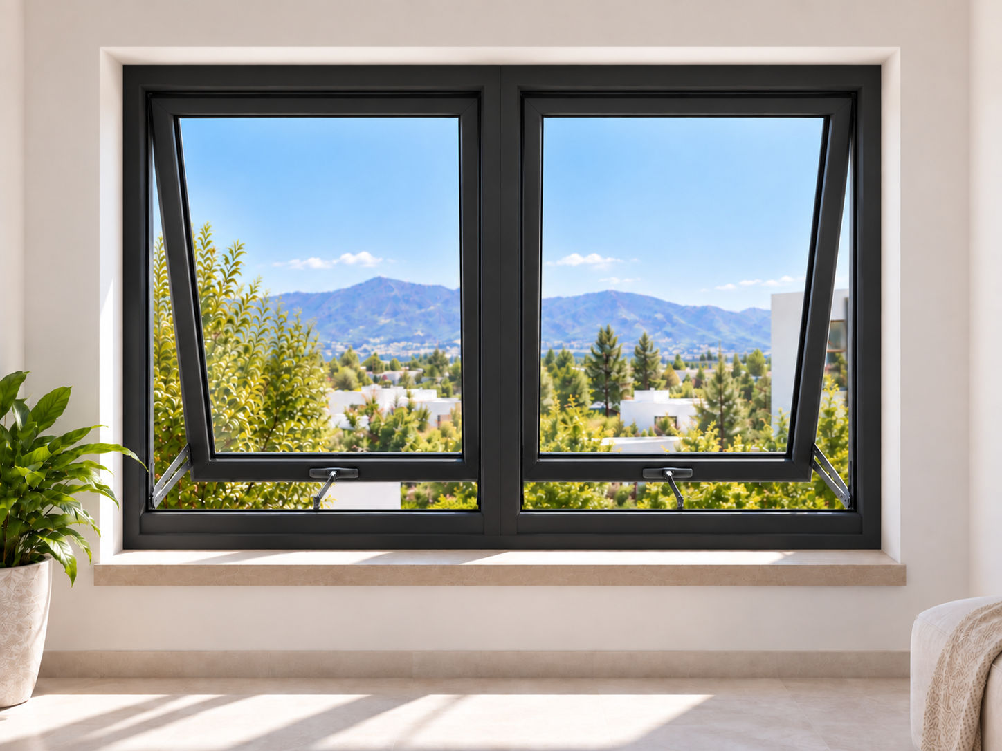 Ventana PVC con apertura Proyectante