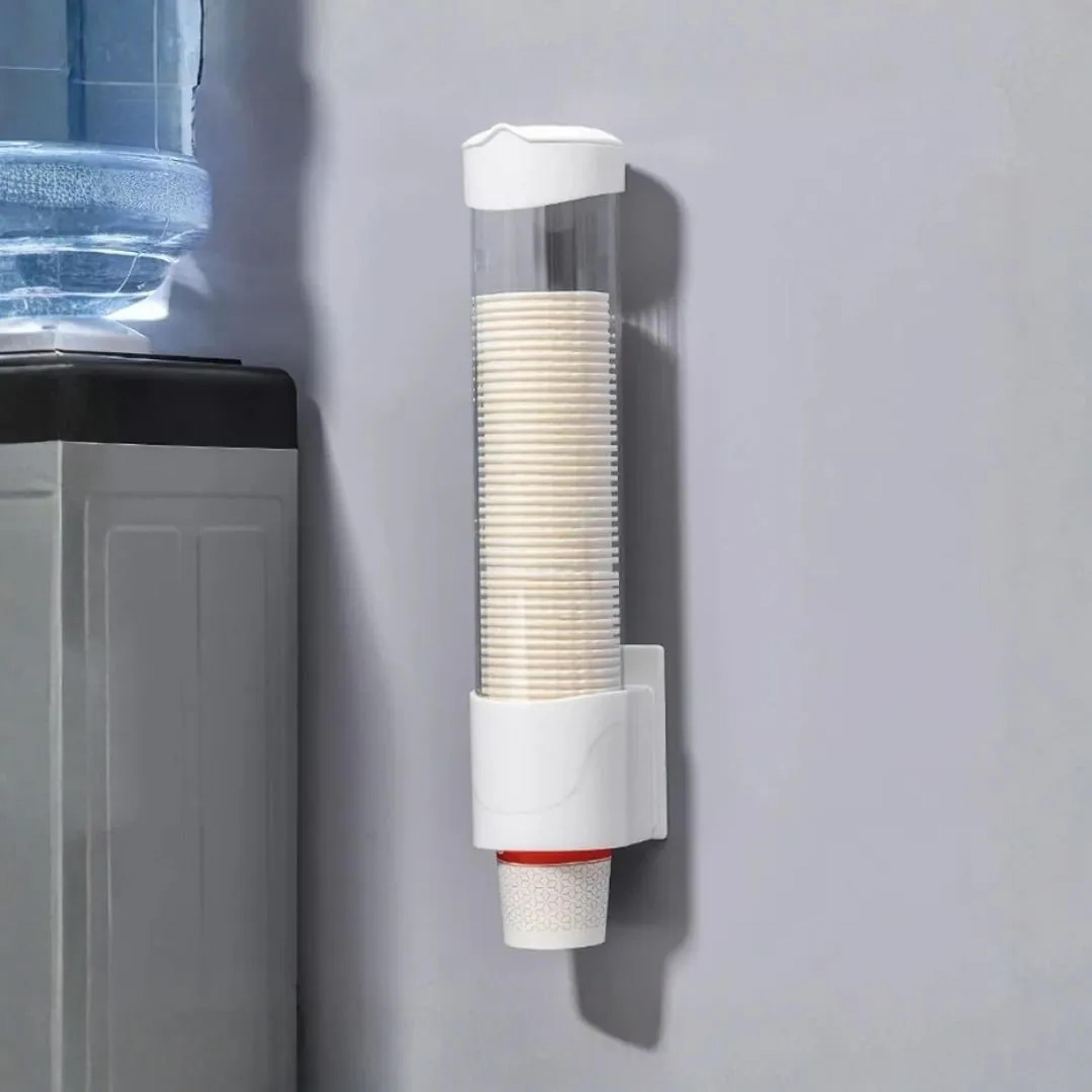 Cooler-mounted cup dispenser