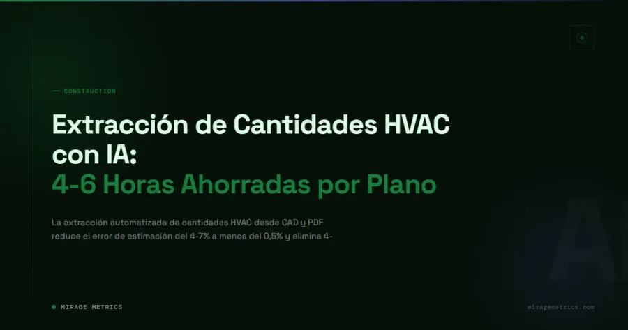 Extracción de Cantidades HVAC con IA: Ahorra 4-6 Horas