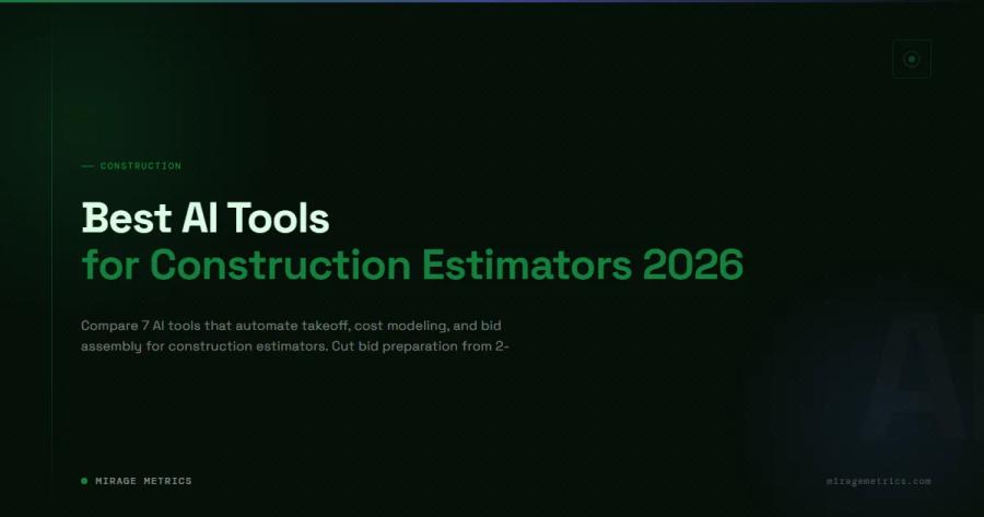 Best AI Tools for Construction Estimators 2026